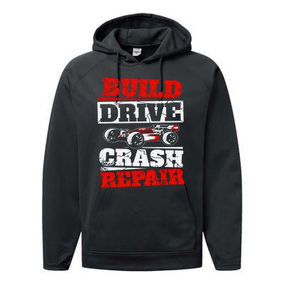 Rc Car Racing Build Drive Crash Repair Remote Control Buggy Gift Performance Fleece Hoodie