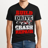 Rc Car Racing Build Drive Crash Repair Remote Control Buggy Gift V-Neck T-Shirt