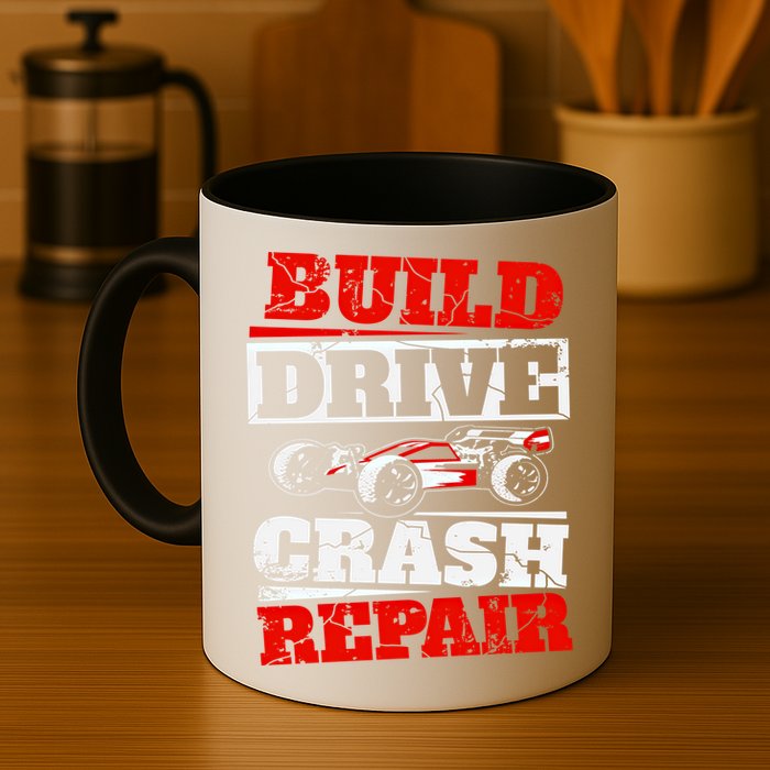 Rc Car Racing Build Drive Crash Repair Remote Control Buggy Gift Mug
