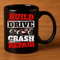 Rc Car Racing Build Drive Crash Repair Remote Control Buggy Gift 11oz C Handle Ceramic Mug