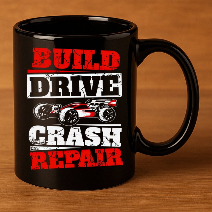 Rc Car Racing Build Drive Crash Repair Remote Control Buggy Gift 11oz C Handle Ceramic Mug