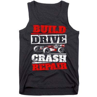 Rc Car Racing Build Drive Crash Repair Remote Control Buggy Gift Tank Top