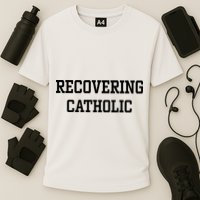 Recovering Catholic Cooling Performance Crew T-Shirt