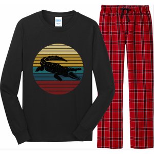 Retro Crocodile Long Sleeve Pajama Set