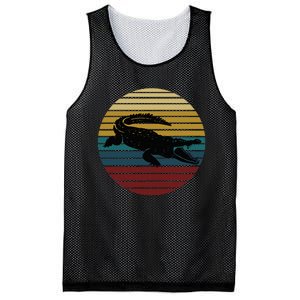 Retro Crocodile Mesh Reversible Basketball Jersey Tank