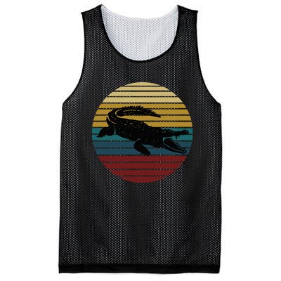 Retro Crocodile Mesh Reversible Basketball Jersey Tank