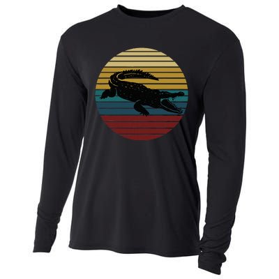 Retro Crocodile Cooling Performance Long Sleeve Crew