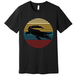 Retro Crocodile Premium T-Shirt