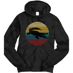 Retro Crocodile Tie Dye Hoodie