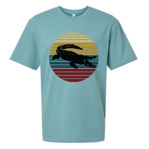 Retro Crocodile Sueded Cloud Jersey T-Shirt