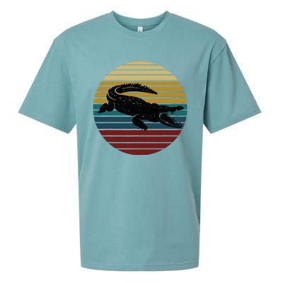 Retro Crocodile Sueded Cloud Jersey T-Shirt