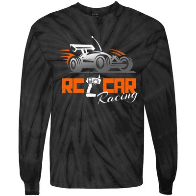 Rc Cars Racing Gift Hobby Tie-Dye Long Sleeve Shirt