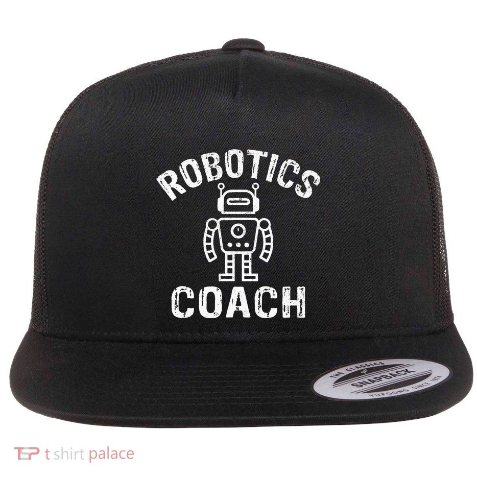Robotics Coach Flat Bill Trucker Hat