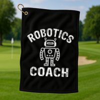 Robotics Coach Golf Towel