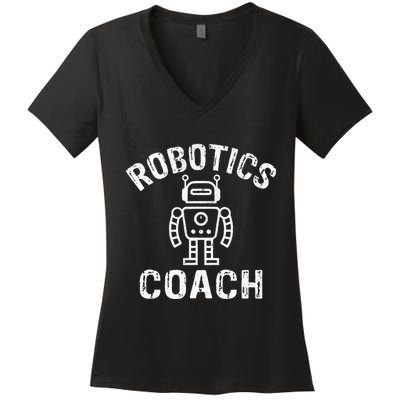 Robotics Coach Women's V-Neck T-Shirt
