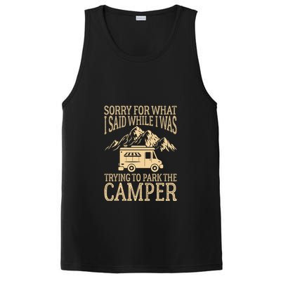 RV Camping Retro I Said While I Was Trying To Park The Camper PosiCharge Competitor Tank