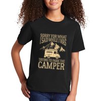 RV Camping Retro I Said While I Was Trying To Park The Camper Kids T-Shirt