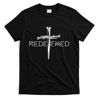 Redeemed Collection Redeemed By The Blood Of Jesus Ephesians 1:7 Front And Back T-Shirt