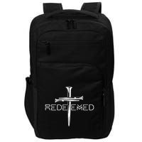 Redeemed Collection Redeemed By The Blood Of Jesus Ephesians 1:7 Front And Back Impact Tech Backpack