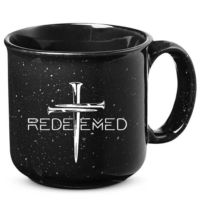 Redeemed Collection Redeemed By The Blood Of Jesus Ephesians 1:7 Front And Back 15oz Campfire Ceramic Mug