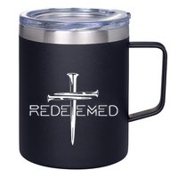 Redeemed Collection Redeemed By The Blood Of Jesus Ephesians 1:7 Front And Back 12oz Stainless Steel Coffee Mug