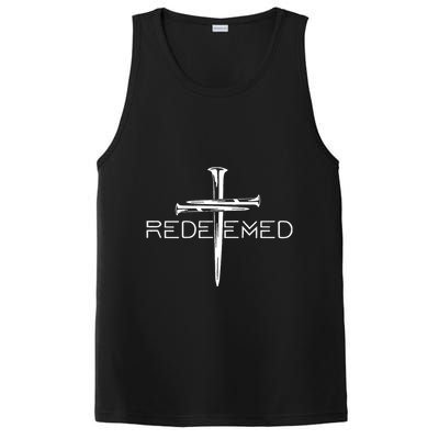 Redeemed Collection Redeemed By The Blood Of Jesus Ephesians 1:7 Front And Back PosiCharge Competitor Tank
