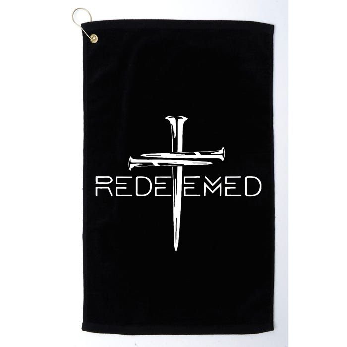Redeemed Collection Redeemed By The Blood Of Jesus Ephesians 1:7 Front And Back Golf Towel