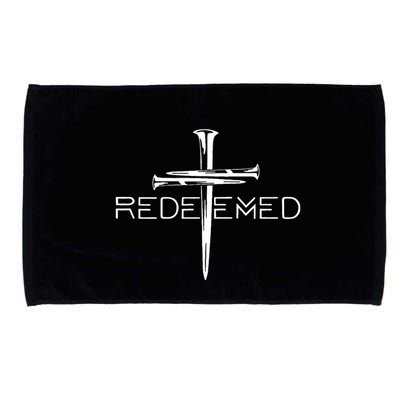 Redeemed Collection Redeemed By The Blood Of Jesus Ephesians 1:7 Front And Back Microfiber Hand Towel
