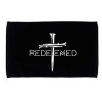 Redeemed Collection Redeemed By The Blood Of Jesus Ephesians 1:7 Front And Back Microfiber Hand Towel