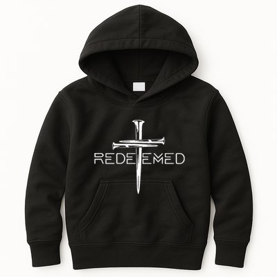 Redeemed Collection Redeemed By The Blood Of Jesus Ephesians 1:7 Front And Back Kids Hoodie