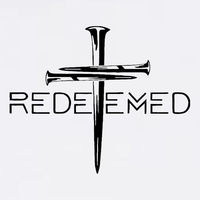 Redeemed Collection Redeemed By The Blood Of Jesus Ephesians 1:7 Front And Back Garment-Dyed Sweatshirt