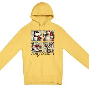 Retro Christmas Premium Pullover Hoodie