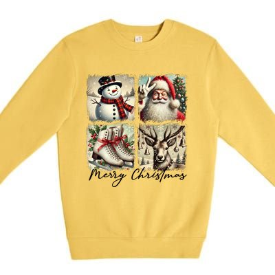 Retro Christmas Premium Crewneck Sweatshirt