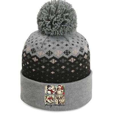 Retro Christmas The Baniff Cuffed Pom Beanie