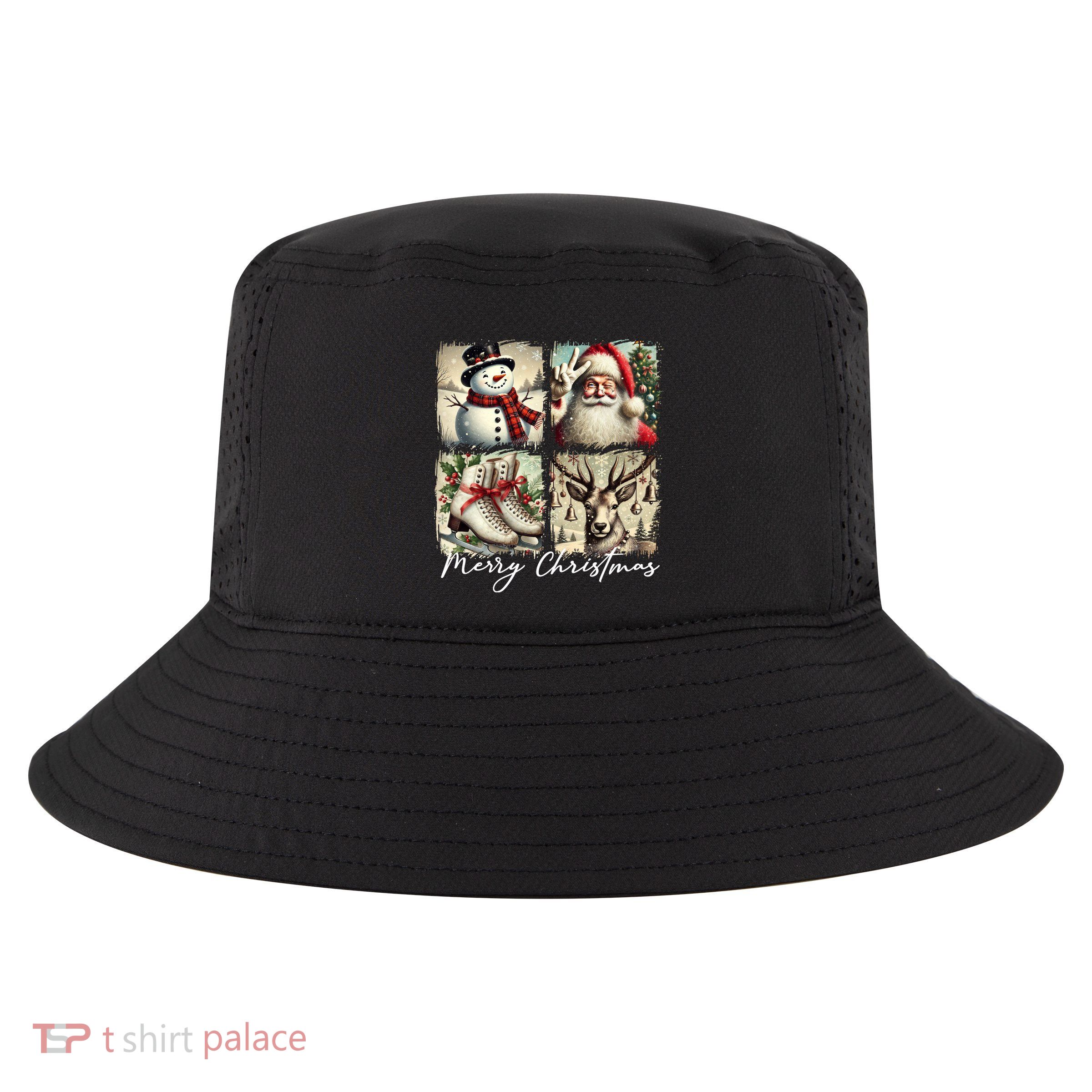 Retro Christmas Cool Comfort Performance Bucket Hat