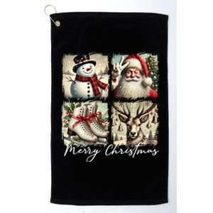 Retro Christmas Platinum Collection Golf Towel