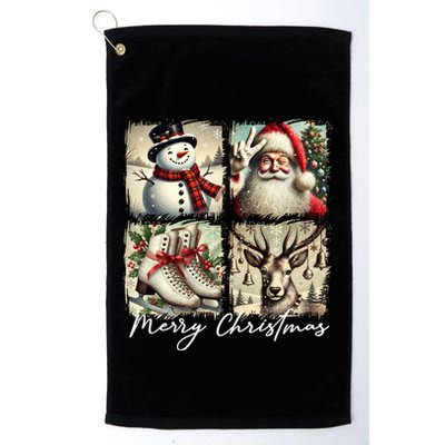 Retro Christmas Golf Towel