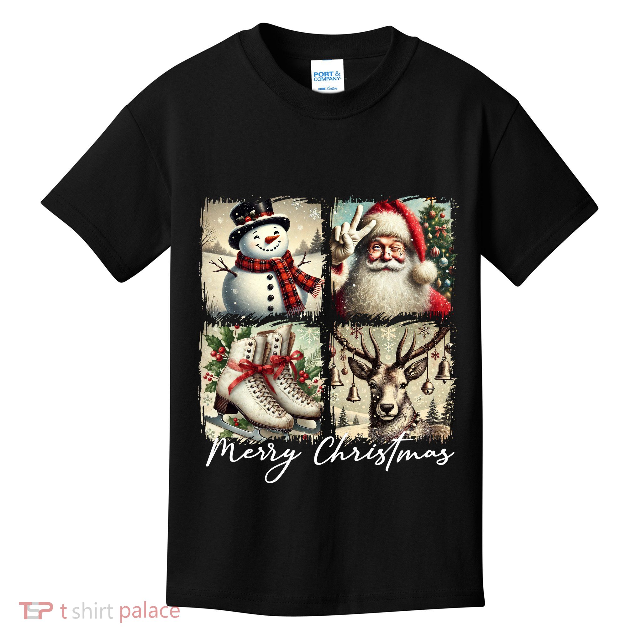 Retro Christmas Kids T-Shirt