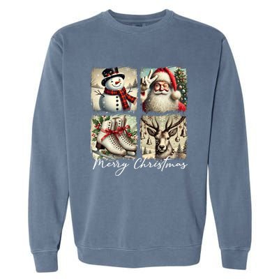 Retro Christmas Garment-Dyed Sweatshirt