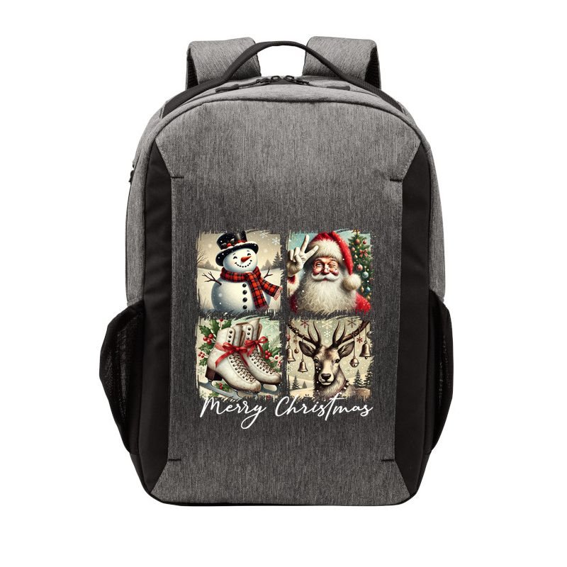 Retro Christmas Vector Backpack