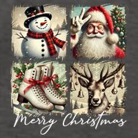 Retro Christmas Vector Backpack