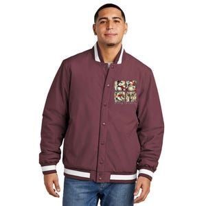 Retro Christmas Insulated Varsity Jacket