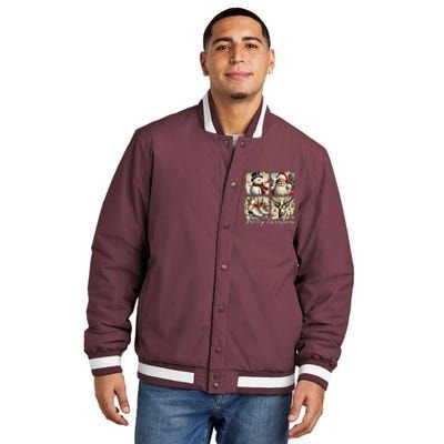 Retro Christmas Insulated Varsity Jacket