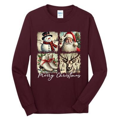 Retro Christmas Tall Long Sleeve T-Shirt