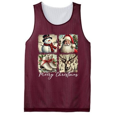 Retro Christmas Mesh Reversible Basketball Jersey Tank