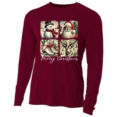 Retro Christmas Cooling Performance Long Sleeve Crew