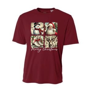 Retro Christmas Performance Sprint T-Shirt