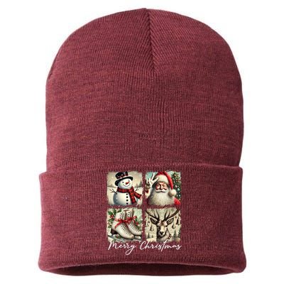 Retro Christmas Sustainable Knit Beanie