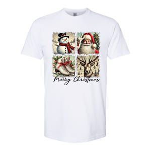 Retro Christmas Softstyle CVC T-Shirt