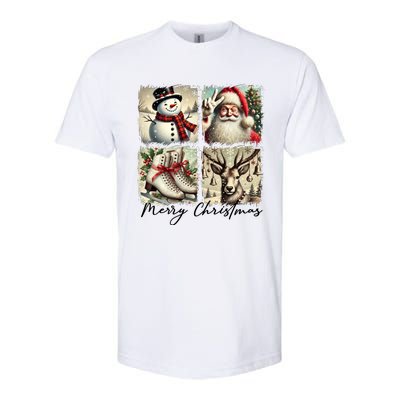 Retro Christmas Softstyle CVC T-Shirt